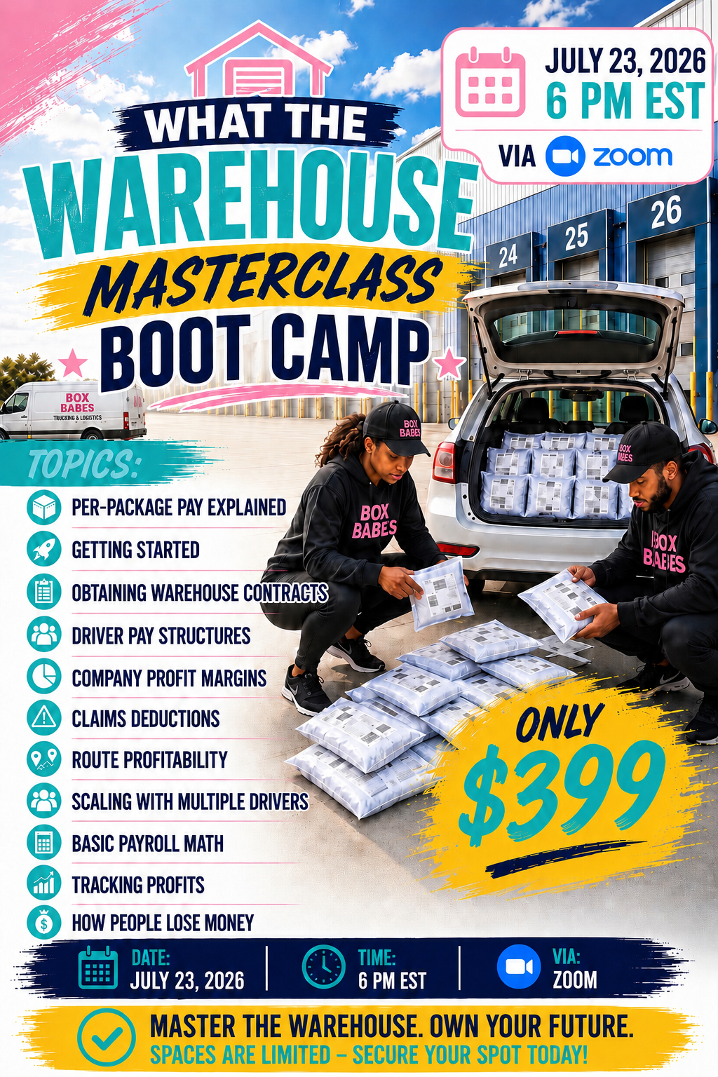Pink Print Warehouse Bootcamp